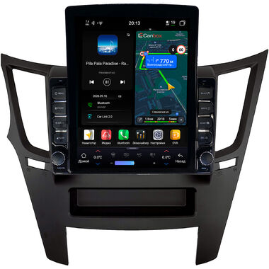 Subaru Legacy 5, Outback 4 2009-2014 (черная, левый руль) Canbox H-Line 6612-9-0087 на Android 14 (4G-SIM, 4/64, DSP, QLed, Tesla)
