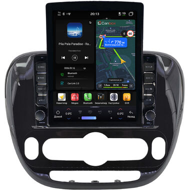Kia Soul 2 2013-2019 (глянцевая, с климат-контролем, Тип 2) Canbox H-Line 6613-9-0662 на Android 14 (4G-SIM, 6/128, DSP, QLed, Tesla)