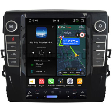 Toyota Mark X 2 2009-2019 Canbox H-Line (Tesla style) 9.7 дюймов 6/128 6623-1312-235 на Android 14 (4G-SIM, DSP, QLed)
