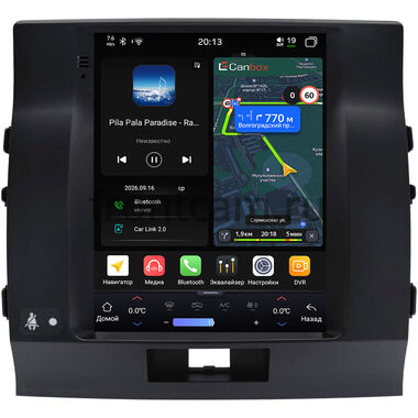 Toyota Land Cruiser 200 2007-2015 (Тип D, для авто без NAVI) Canbox H-Line (Tesla style) 9.7 дюймов 4/64 6622-1312-121 на Android 14 (4G-SIM, DSP, QLed)