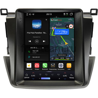 Toyota RAV4 4 (XA40) 2012-2019 (с климат-контролем) Canbox H-Line (Tesla style) 9.7 дюймов 6/128 6623-A22S15 на Android 14 (4G-SIM, DSP, QLed)