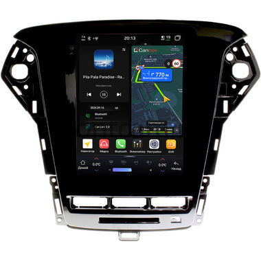 Ford Mondeo 4 2010-2014 Canbox H-Line (Tesla style) 9.7 дюймов 8/128 6624-FR139A на Android 14 (4G-SIM, DSP, QLed)