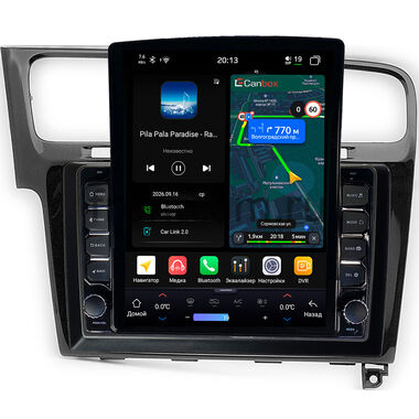Volkswagen Golf 7 2012-2020 (глянцевая) Canbox H-Line 6612-10-469 на Android 14 (4G-SIM, 4/64, DSP, QLed, Tesla)