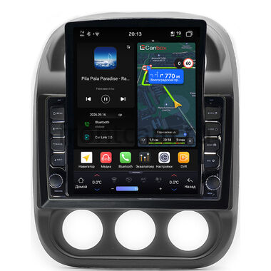 Jeep Compass, Liberty (Patriot) 2009-2016 Canbox H-Line 6612-10-810 на Android 14 (4G-SIM, 4/64, DSP, QLed, Tesla)