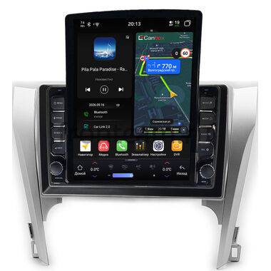 Toyota Camry XV50 2011-2014 Canbox H-Line 6613-1003 на Android 14 (4G-SIM, 6/128, DSP, QLed, Tesla) (для авто с камерой, JBL)