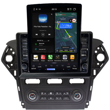 Ford Mondeo 4 2010-2014 Canbox H-Line 6612-1018 встроенный климат на Android 14 (4G-SIM, 4/64, DSP, QLed, Tesla)