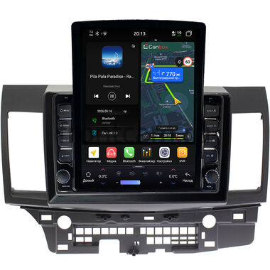Mitsubishi Lancer 10 2007-2017 (для авто с Rockford) Canbox H-Line 6613-1047 на Android 14 (4G-SIM, 6/128, DSP, QLed, Tesla)