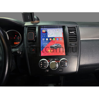 Nissan Tiida 2004-2013 (черная, тип 2) Canbox PRO-Line (Tesla style) 9.7 дюймов 8/256 7883-1312-222 на Android 13 (4G-SIM, DSP, QLed)