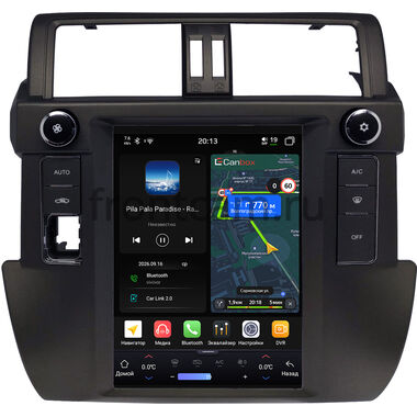 Toyota Land Cruiser Prado 150 2013-2017 (Тип 2) Canbox H-Line (Tesla style) 9.7 дюймов 8/128 6624-A22S20 на Android 14 (4G-SIM, DSP, QLed)
