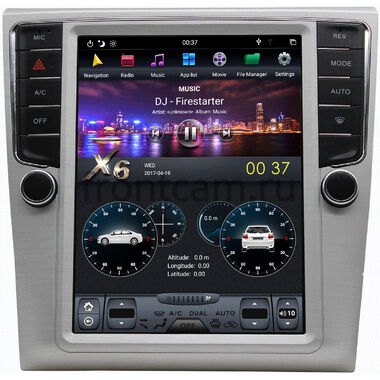 CarMedia ZF-1012-DSP для Volkswagen Passat B6, Passat B7, Passat CC 2008-2011 Tesla Style (стиль тесла) на Android 9.0