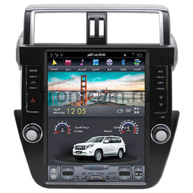 CarMedia ZF-1215-DSP для Toyota LC Prado 150 2013-2017 Tesla Style (стиль тесла) на Android 9.0