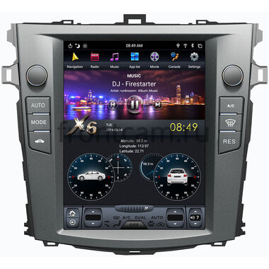 CarMedia ZF-1063-DSP для Toyota Corolla 10 2006-2013 Tesla Style (стиль тесла) на Android 9.0