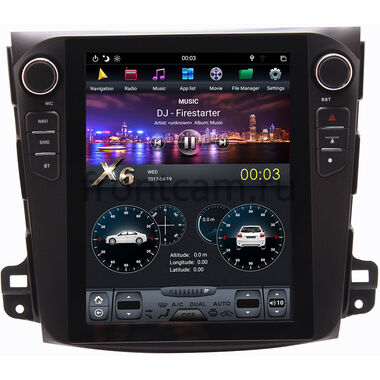 CarMedia ZF-1106-DSP для Citroen C-Crosser (2007-2013) Tesla Style на Android 9.0