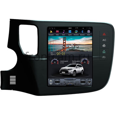 CarMedia ZF-1109-DSP для Mitsubishi Outlander 3 (2012-2024) Tesla Style (стиль тесла) на Android 9.0