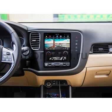 CarMedia ZF-1109-DSP для Mitsubishi Outlander III 2012-2022 Tesla Style (стиль тесла) на Android 9.0