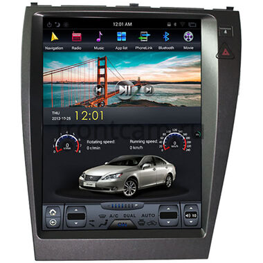 CarMedia ZF-1118L-DSP для Lexus ES 5 2006-2012 Tesla Style (стиль тесла) на Android 9.0