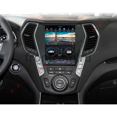 CarMedia ZF-1157-DSP для Hyundai Santa Fe III 2012-2018 Tesla Style (стиль тесла) на Android 9.0