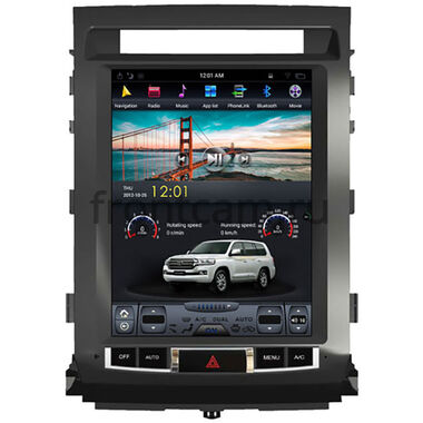 CarMedia ZF-1220-DSP для Toyota Land Cruiser 200 2007-2015 Tesla Style (стиль тесла) на Android 9.0