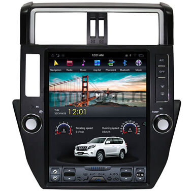 CarMedia ZF-1221-DSP для Toyota LC Prado 150 2009-2013 Tesla Style (стиль тесла) на Android 9.0