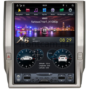 CarMedia ZF-1260-DSP для Toyota Tundra II 2013-2021 Tesla Style (стиль тесла) на Android 9.0