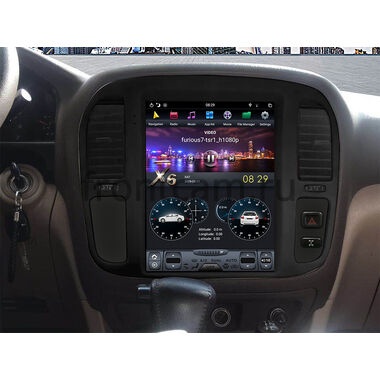 CarMedia ZF-1268-DSP для Toyota Land Cruiser 100 1998-2002 Tesla Style (стиль тесла) на Android 9.0