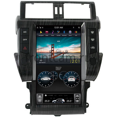 CarMedia ZF-1801-DSP для Toyota LC Prado 150 2013-2017 Tesla Style (стиль тесла) на Android 9.0