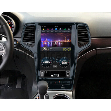 CarMedia ZF-1827B-DSP для Jeep Grand Cherokee 4 (WK2) (2013-2022) Tesla Style (стиль тесла) на Android 9.0