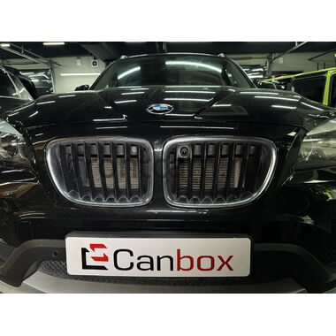 Камера переднего вида cam-154 для BMW X1 2013 (в решетку радиатора), с отключаемой разметкой, AHD 1080p, 170 градусов