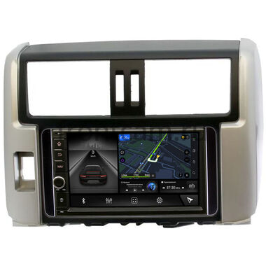 Toyota LC Prado 150 2009-2013 (серебро) Canbox H-Line 5602-RP-TYLP15X-236 Android 10 (4G-SIM, 4/32, DSP, IPS) С крутилкой