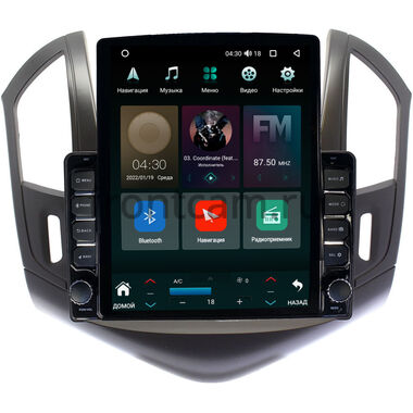 Chevrolet Cruze 2012-2016 (черная, матовая) Canbox H-Line 5612-9-240 на Android 10 (4G-SIM, 4/64, DSP, QLed, Tesla)