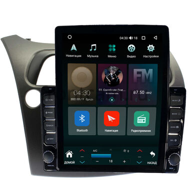 Honda Civic 8 5D (2005-2012) (левый руль, хэтчбэк) Canbox M-Line 5610-9-HO107N на Android 10 (4G-SIM, 2/32, DSP, QLed, Tesla)