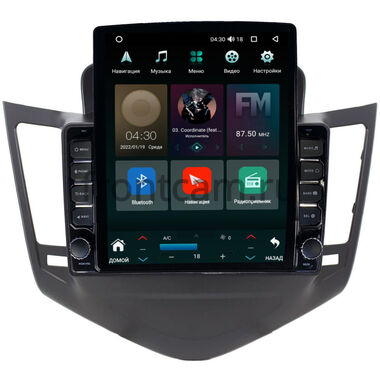Chevrolet Cruze (2008-2012) (черная) Canbox H-Line 5611-9010 на Android 10 (4G-SIM, 4/32, DSP, QLed, Tesla)