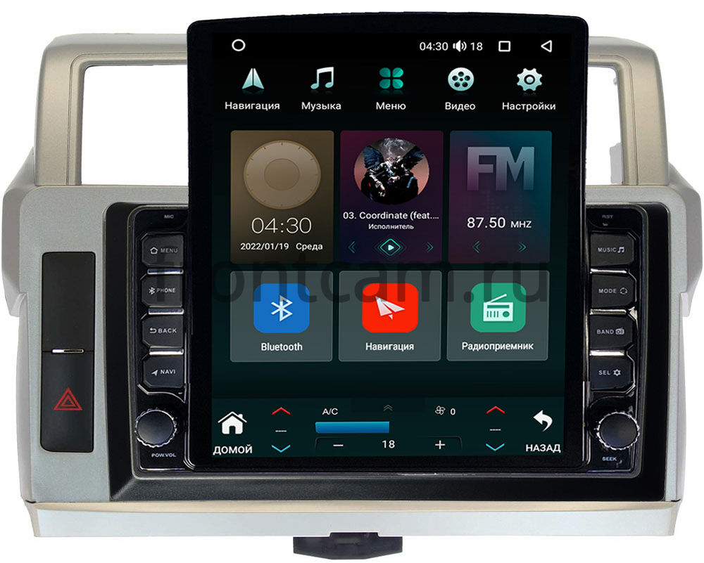 Штатная магнитола Toyota Land Cruiser Prado 150 (2013-2017) Canbox H-Line  5613-1057 на Android 10 (4G-SIM, 6/128, DSP, QLed, Tesla) Купить в городе  Санкт-Петербург