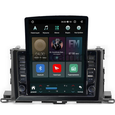 Toyota Highlander 3 (U50) (2013-2019) Canbox H-Line 5612-1035 на Android 10 (4G-SIM, 4/64, DSP, QLed, Tesla)