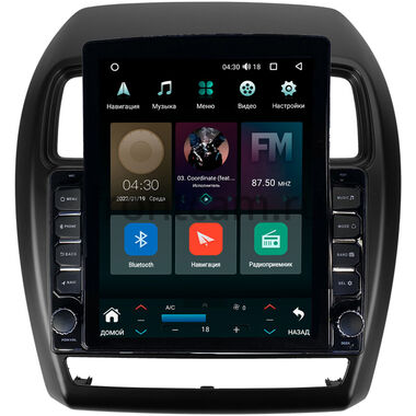 Mitsubishi ASX, Outlander Sport, RVR 3 2015-2024 Canbox H-Line 5611-9-1162 на Android 10 (4G-SIM, 4/32, DSP, QLed, Tesla)