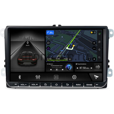 Volkswagen Scirocco 2009-2012 Canbox H-Line 7302-4/32 Android 10 (4G-SIM, DSP, QLed)