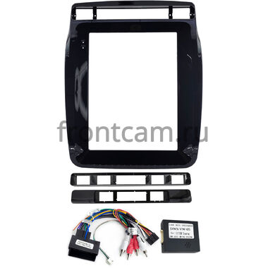 Рамка RM-1312-119 DS (Tesla style) 9.7 дюймов для Volkswagen Touareg 2 2010-2018 (глянцевая)