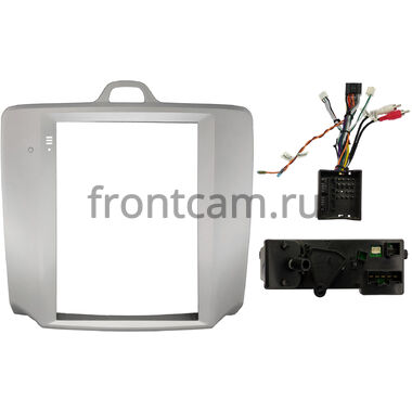 Рамка RM-1312-128 под магнитолу Tesla style 9.7 дюймов для Ford Focus 2 2005-2011 (авто без климат-контроля)