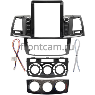 Рамка RM-1312-158 под магнитолу Tesla style 9.7 дюймов для Toyota Fortuner, Hilux 7 2004-2015 (авто без климат-контроля)