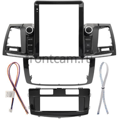 Рамка RM-1312-159 под магнитолу Tesla style 9.7 дюймов для Toyota Fortuner, Hilux 7 2004-2015 (с климат-контролем)