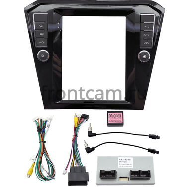 Рамка RM-1312-174 под магнитолу Tesla style 9.7 дюймов для Volkswagen Passat B8 2014-2023 (глянцевая)