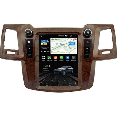 Toyota Fortuner, Hilux 7 (2004-2015) (под дерево) Canbox M-Line (Tesla style) 9.7 дюймов 2/32 5620-1312-179 на Android 10 (4G-SIM, DSP, QLed)