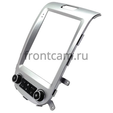 Hyundai Santa Fe 2 (2005-2012) (серебрянная) Canbox H-Line (Tesla style) 9.7 дюймов 6/128 5627-1312-181 на Android 10 (4G-SIM, DSP, QLed)