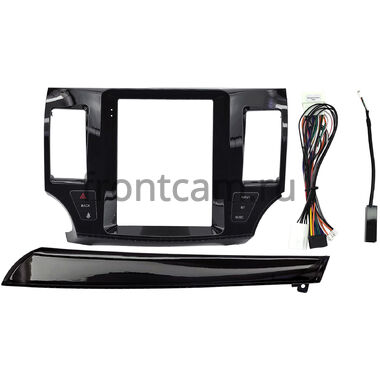 Рамка RM-1312-184 под магнитолу Tesla style 9.7 дюймов для Mitsubishi Lancer 10 2007-2017 (глянцевая)