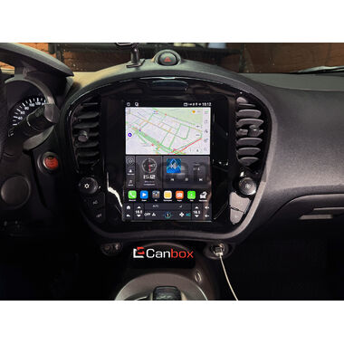 Nissan Juke 2010-2019 (глянцевая) Canbox H-Line (Tesla style) 9.7 дюймов 4/32 5621-1312-191 на Android 10 (4G-SIM, DSP, QLed)