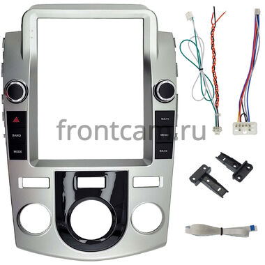 Рамка RM-1312-225 под магнитолу Tesla style 9.7 дюймов для Kia Cerato 2 Седан, Cerato 2 Купе, Forte 2008-2013 (Тип 1, авто без климат-контроля)