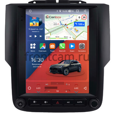 Dodge RAM 4 (DS/DJ) 2013-2023 Canbox H-Line (Tesla style) 9.7 дюймов 6/128 5627-1312-242 на Android 10 (4G-SIM, DSP, QLed)