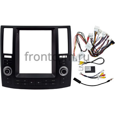 Рамка RM-1312-289 под магнитолу Tesla style 9.7 дюймов для Infiniti FX35 (S50), FX45 (S50) 2006-2009 (черная)