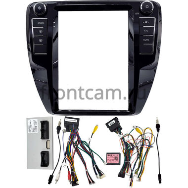 Рамка RM-1312-63 MJD (Tesla style) 9.7 дюймов для Volkswagen Jetta 6 2010-2018 (Тип B) (с климат-контролем)