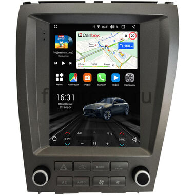 Lexus ES 5 (2006-2012) (для авто без монитора) Canbox M-Line (Tesla style) 9.7 дюймов 2/32 5620-1312-76 на Android 10 (4G-SIM, DSP, QLed)